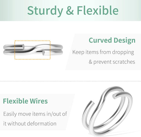 Pawfly 100 Pack 4/5 Inch Mini Split Jump Ring with Double Loops Small Metal Rings Connectors for Jewelry Necklaces Bracelets Earrings Crafts Ornam...