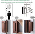 Door Lock Child Proof, Home Security Door Reinforcement Lock Withstand 800 lbs Door Latch Double Safety Security Protection for Your Home (Brown D...