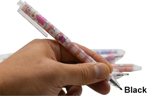 Maydahui 12PCS Rabbits Carrots Gel Pen Cute Cartoon Pens Retractable Printing Pen Black Ink for Students Office School Supply...