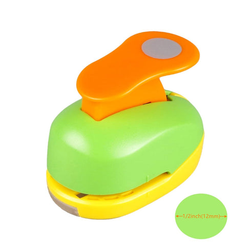 Circle Punch 1/2 inch Craft Lever Circle Shape Lever Punch Handmade Paper Candy Color by Random 1/2 inch?12mm?...