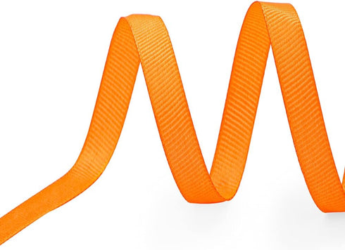 LIUYAXI 1/4" X 50 Yards Solid Orange Grosgrain Ribbon, Perfect for Crafts, Wedding Decor, DIY Hair Accessories, Sewing, Gift Package Wrapping and ...