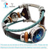 Bling Bands with Gray bag for Women,Soft Fwminine Band Compatible with Apple Watch Series 1/2/3/4/5 38mm 40mm,Turquoise Color Ropes,Glass Sagittar...