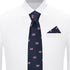 Jacob Alexander Men's Woven American Flags USA Navy Neck Tie - Slim...