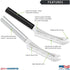 RADA Cutlery Cheese Knife, Made in USA, Silver Handle...