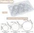 1 Box 30 Pairs 3 Style Hoop Earring Findings Round Earring Beading Hoops Silver Hypoallergenic Stainless Steel Large Earrings Open Dangle Earring ...