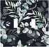 Decorative Switch Plate Covers Boho Black Grey Eucalyptus Leaf Floral 2 Gang Double Toggle Light Switch Cover Electric Wall Plate Dual Device Elec...