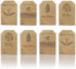 Boho Simple Christmas Gift Tag Adhesive Stickers – 2 x 3 Inch Labels, Roll of 100 with Minimalist Designs – Merry Christmas, Noel, and Candle, Mad...