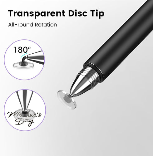 Stylus Pen for ipad, 3-in-1 Universal Stylus Pen for Touch Screen High Sensitivity Ipad Pencil Compatible for iPhone Apple Android Smartphone Tabl...