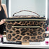 FITINI Makeup Bag Portable Cosmetic Bags,Large Travel Make-up Organize PU Leather Toiletry Bag for Women Purse With Handle Zipper Cosmetic Brush P...