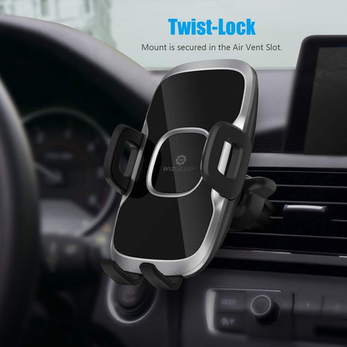 Phone Holders for Your Car, Car Air Vent Phone Mount, Car Phone Holder with Twist Lock Hook Clip for A Strong Hold to Vent, Compatible with iPhone...