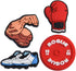 Lot of 30,50,100 pcs Random Sports Ball Shoe Charms Kids Boys Girls Shoe Decoration for Party Gifts...