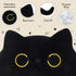 Black Cat Plush, 9.8" Cat Stuffed Animal, Soft Cute Cat Plushie, 3D Cat Shape Design Pillow for Boys Girls, Sofa Bedroom (Black Cat)...