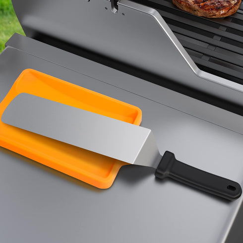 Silicone Spatula Mat for Laddle & Silicone Utensil Rest with Drip Pad for Multiple Utensils, Non Slip, Heavy Duty & Utensils Keeper, Kitchen Utens...