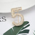 Celebrity Designer Pearl Rhinestone Pins Brooches Gift...