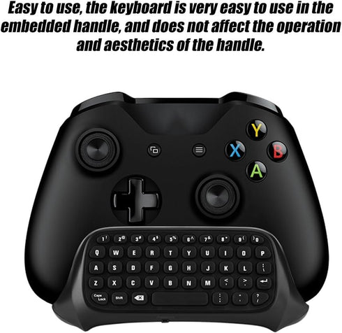 FOSA Keyboard, Chatpad Message Mini Game Keyboard 2.4G Receiver Keypad Chat Keyboard with Audio/Headset Jack for Game Controller Gamepad...