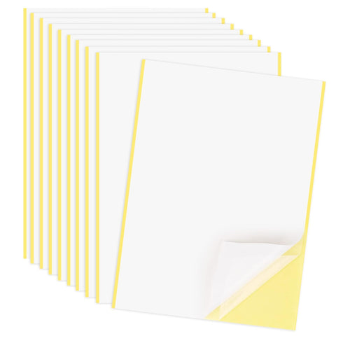 10 Sheets Double Sided Adhesive Tape, A4 Size Clear Arts Craft DIY Strong Sticky Arbitrary Cut Tape for Card Making,Home Decorative Or Office Supp...