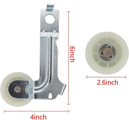 ApplianPar W10547292 Dryer Idler Pulley Wheel & Bracket Replacement for Whirlpool Maytag Kenmore 8547160 W10547292 WPW10547292