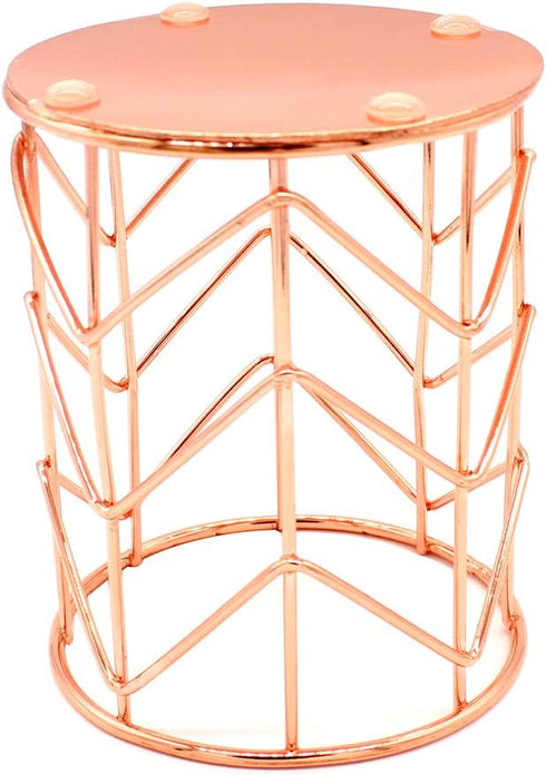 Pencil Holder, Metal Pen Pencil Holder, Rose Gold Pencil Holder, Desk Stationery Organizer for Home, School, Office Desk Supplies, Makeup Brush Or...
