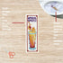 FREEBLOSS 22 * 8cm 6 Set Cross Stitch Bookmark Kits Plaid Cocktail Cross Stitch Patterns DIY Bookmarks Cross Stitch Kits Stamped Embroidery Bookma...