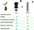 LHS Manual Coffee Grinder with Ceramic Burrs, Hand Coffee Bean Grinder with 2 Containers Adjustable Coarseness for Home, Office and Travelling...