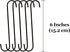 SunGrow S-Shaped Metal Tree Branch Hangers, Black Hook Stainless Steel Stakes for Bird Feeder & Baths, Plant Hanger, Outdoor Lights (5 Pcs - 6 Inc...