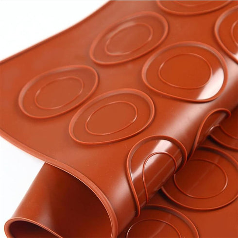 2 PCS 48 Capacity Macaron Silicone Baking Mat Baking Sheet Muffin DIY Chocolate Cookie Mould for Baking, Non-Stick, Easy to Clean, Reusable Baking...