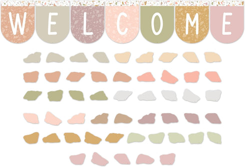 Teacher Created Resources Terrazzo Tones Welcome Bunting Bulletin Board (TCR7200)...