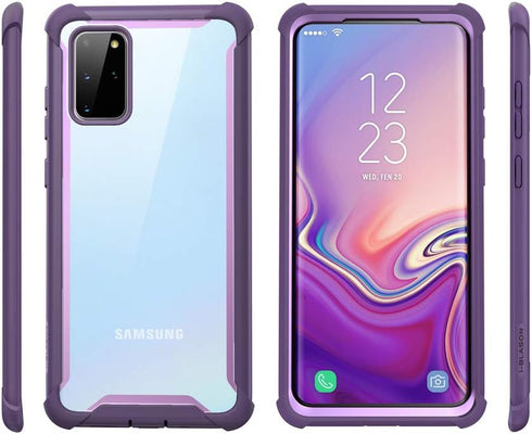 i-Blason Ares Series Rugged Clear Protective Bumper Case for 6.7-Inch Samsung Galaxy S20+ Plus 5G (2020), Purple...