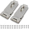 SZHDX Door Locks Hasp Latch, 5 Inch 304 Stainless Steel Safety Packlock Clasp Hasp Lock Latch, Extra Thick Gate Lock Hasp with Screws Brushed Fini...