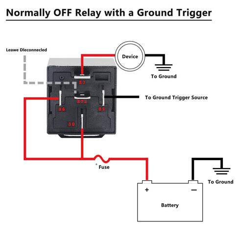 Recoil 2 Pack Automotive 5-Pin 30/40A 12V SPDT Relays with Interlocking Relay Sockets and in-line ATC Fuse Holders (2 Pack)...