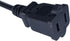 Short Extension Cord 2 Foot, 18 AWG Small 2 Prong Power Cord Cable, Black Male to Female Outlet Saver for Indoor Use, 2 Ft AC Power Extensions Cab...