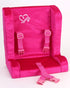 Sophia's 18" Doll Hot Pink Velour Booster Car Seat with Adjustable Harness...