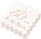 50 and Fabulous Cocktail Napkins Rose Gold - 50th Birthday Decorations for Women, Folded 5x5 Inches Disposable Party Napkins, 3-Ply Paper Beverage...