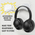 Bluetooth Headphones Over Ear 68H Playtime 6 EQ Wireless Headset with Microphone HiFi Stereo Foldable Lightweight Deep Bass for Travel Home Office...