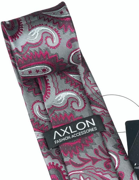 Paisley Ties For Men – Tie Set With Pocket Square Cufflinks & Flower Brooch Pin For Mens (APN1) (Pack of 4)...