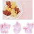 Cookie Cutters Cat Shape, 3PCS Cat Cookie Mold, Animal Cookie Stamps for Baking(Pink)...