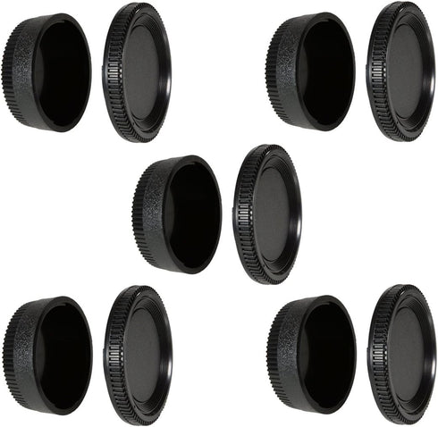 Camera Body Cap and Rear Lens Cover Compatible with Nikon D7500 D750 D3400 D3300 D3200 D5500 D5300 D5200 D5100 D5000 D7200 D7100 D7000 D610 D600 D...