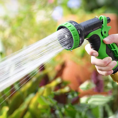 Water Hose Nozzle Sprayer Features 10 Spray Patterns, Thumb Control, On Off Valve for Easy Water Control - HIGH Pressure Garden Hose Nozzle for Ga...