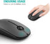 VssoPlor Wireless Mouse, 2.4G Slim Portable Computer Mice with Nano Receiver for Notebook, PC, Laptop, Computer (Black and Gray)...