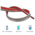 39 Inch Shower Threshold Water Dam Barrier Door Bottom Seal Strip, Silicone Rubber Kitchen Splash Guard, Corner Dam Water Retaining Strip for Coun...