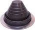 #3 Brown EPDM Flexible Roof Jack Pipe Boot Metal Roofing Pipe Flashing (Pipe OD 1/4" to 5")...