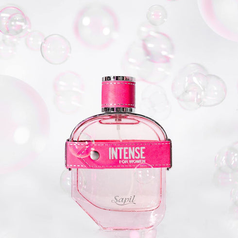Sapil Perfumes “Intense for Women” – Long lasting, enticing scent for everyday from Dubai – Fruity Floral scent – EDP – 3.4 Oz (100 ml)...