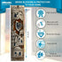 TALISMAN4U Silver Enamel Jewish MEZUZAH CASE with Scroll Jerusalem Israel Judaica Door Mezuza 4 Inch...