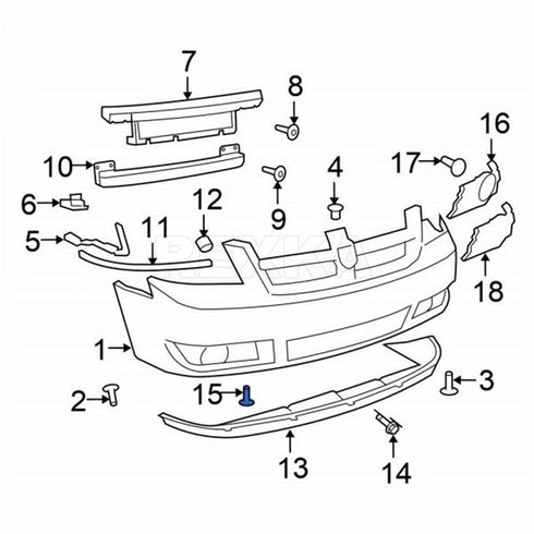Rexka 100pcs M6.3 Splash Shield Wheel Cover Bumper Cover Retainer Clip Pin Rivet for Jeep Dodge Ram Chrysler 6501916 GM 22547243...