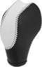 X AUTOHAUX Car Faux Leather Black White Gear Shift Knob Cover for Ford Focus 2012-2018 Escape 2013-2019 Fusion 2013-2016 Fiesta Transit Van White ...