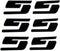 3pack OEM SS Emblems Badges 3D Logo Compatible with Silverado Series (Matte Black)...