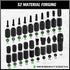SWANLAKE 20PCS Tamper Resistant Star Bit Set,Torx Bit Set, Impact Grade Security Torx Bit Set,1/4-inch Hex Shank, S2 Alloy Steel, T4-T40...