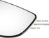 X AUTOHAUX Car Rearview Right Passenger Side Lower Part Mirror Glass Replacement W/Backing Plate Non-heated White Glass for Ford Transit T150 T250...