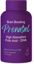 Ultra Strength Bio-Available Prenatal Vitamins for Women, Naturally Occurring Methylated Folate Folic Acid, DHA Omega 3. Supports Brain Developmen...