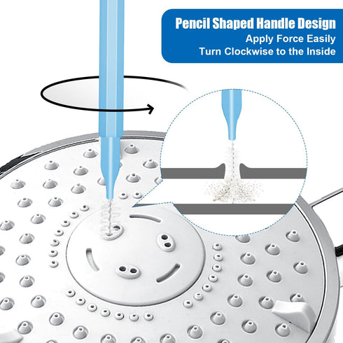 30pcs Shower Head Cleaner Tools, Shower Head Cleaning Brushes Multi-Sized Tiny Showerhead Cleaner Picks for Small Hole Anti-Clogging Cleaning Brus...